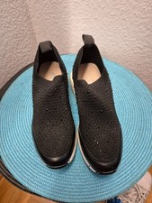 Schwarze Halbschuhe Gr. 39 mit schwarzen Steinchen , Mellisa