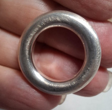 Ring Silber 925 schlichter massiver schwerer Rundbandring  Gr. 52 / 16,5 mm