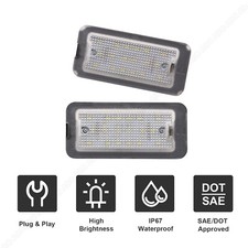 für Fiat Abarth 500 500C-| BJ 2007-2020 Nummernschild-Led Kennzeichenbeleuchtung