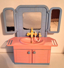 Petra Puppe Schrank Badezimmer Waschbecken Puppenhaus Möbel passend für Barbie