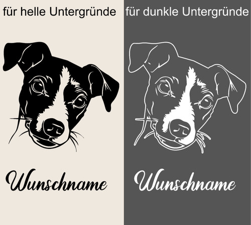 Aufkleber hund jack russel - hund,