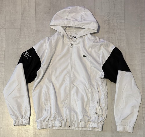 Weiße lacoste trainings jacke - weiße,