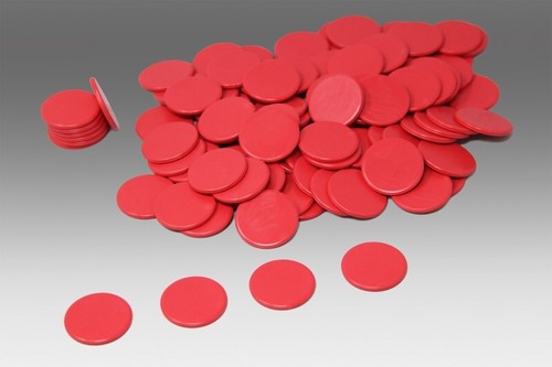 Spielchips rot - (100, stück)