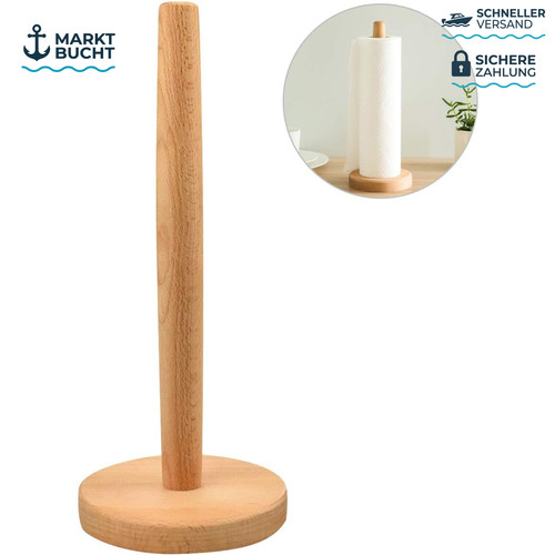 Küchenrollenhalter holz rund - küchenrollenhalter,