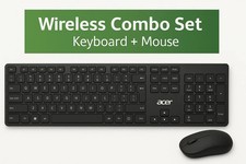 Kabellose Tastatur Maus‑Set Acer Combo 100 Bluetooth (Schwarz, QWERTZ)