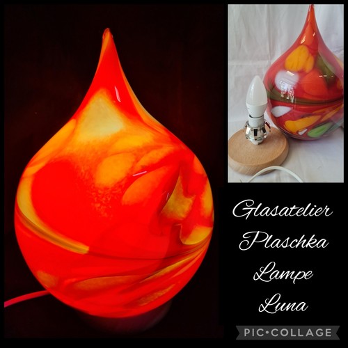 Luna rot glasatelier plaschka - rot,