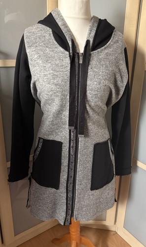 Tredy woll sweatmantel mit - woll/sweatmantel,