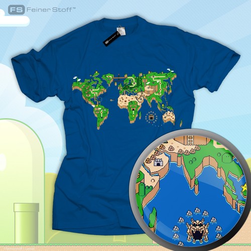 Mario fan shirt super - mario,