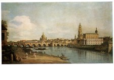 AK Canaletto Dresden vom rechten Elbufer VEB Verlag und Kunst Nr. 9057