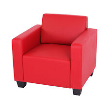 B-Ware Modular Sessel Loungesessel Lyon, Kunstleder, rot