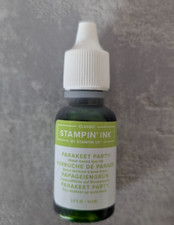 Stampin up Nachfülltinte und Stempelkissen- Farbe Papageiengrün - 14,8 ml - Neu 
