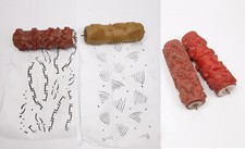 4x Musterwalzen Malerwalzen