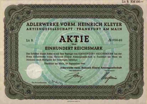 Adlerwerke kleyer triumph - ag,