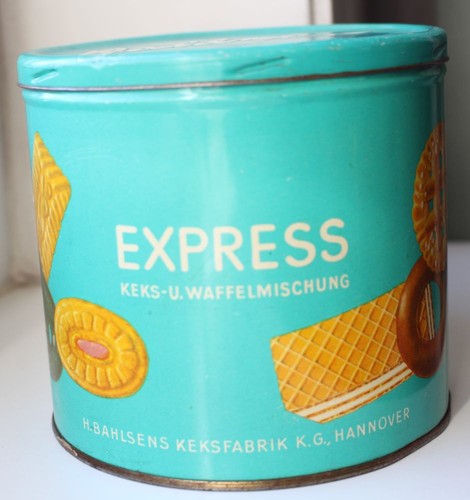 Alt blechdose bahlsen express - blechdose,