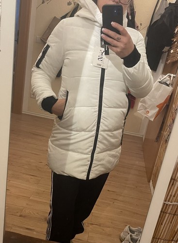 Daunenjacke daunenmantel weiß - daunenjacke,