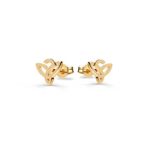 Knoten ohrstecker damen 18k - knoten,