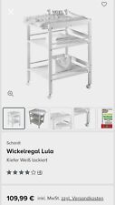 Fa. Geuther: Mobiler Wickeltisch (feststellbar) weiss mit 1Auflage und 2 Bezügen