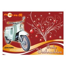 Postkarte - Motiv: Schwalbe KR51 - Frohe Weihnachten