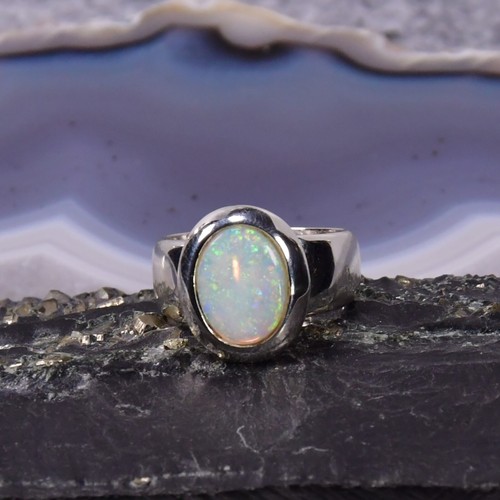 Edelopal ring 925er silber - 925er,