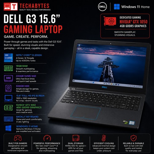 Dell gaming laptop - g3, 15,6"