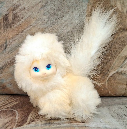 Vintage kuscheltier katze mit - kuscheltier,