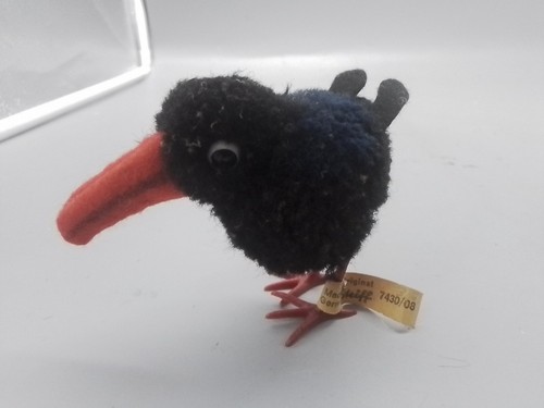 Steiff wollminiatur rabe huky - wollminiatur,