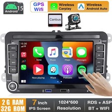 Für VW Golf 5 6 Plus Touran Caddy Jetta Autoradio Android 15 Apple Carplay NAVI