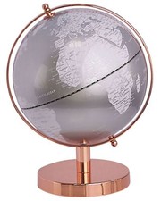 Moderner Tischglobus Silber