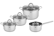 Carl-Schmidt Sohn Edelstahl Topfset Kochtopf-Set Topf-Kochset Kochtöpfe+Deckel