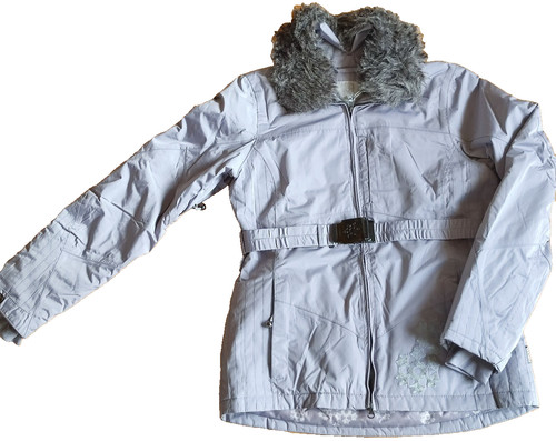 Skijacke damen silbergrau - damen,