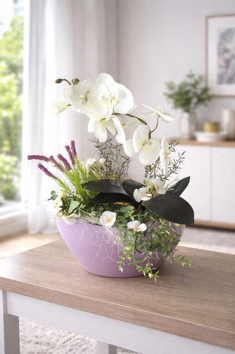 Orchideen gesteck kunstblumen - gesteck,