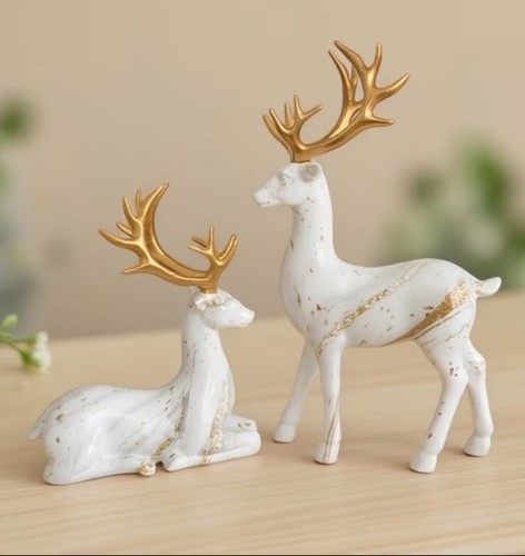Elegantes rentier figuren set - elegantes,