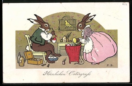 Künstler baumgarten - künstler-ak, f.baumgarten