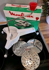 Moulinex ~ Mouli Julienne Küchenreibe Gemüse- Reibe Hobel Schnitzler weiß Vintag