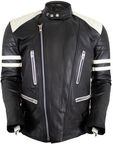 Retro motorrad lederjacke - motorrad,