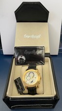 Design Automatik Chronograph, Armbanduhr original von Engelhardt echt vergoldet