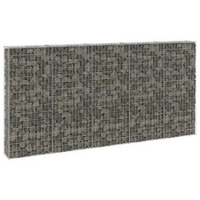 Gabionenwand mit Abdeckung