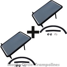 2x Solarheizung Sonnenkollektor für Pool Solar Poolheizung Solarmodul 105x73 cm