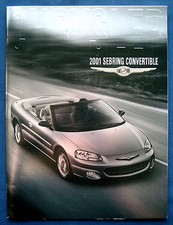 Prospekt brochure 2001 Chrysler Sebring Convertible Cabrio (USA)