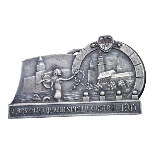 1917 poland plaque warszawa - 1917,