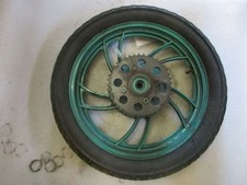 1. Yamaha RD 250 LC 4L1 Felge hinten Hinterrad 1,85 x 18 Zoll Wheel R-11 GRÜN