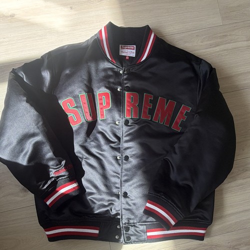 Supreme collegejacke satin - supreme,
