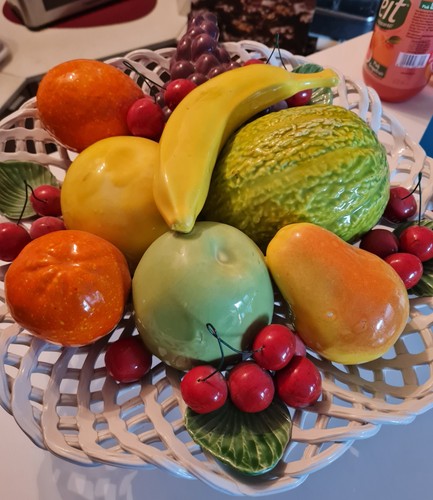 Vintage porzellan obstschale - vintage,