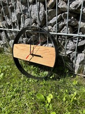 Wanduhr Uhr Holzuhr Massivholz