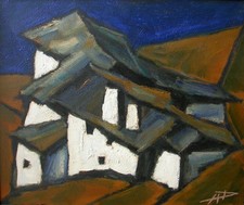 Herbert Danler (1928-2011) "Gehöft Sonnenberg/Vinschgau"