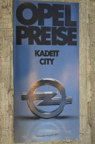 Opel kadett city - kadett, preise