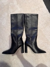 Zara Lederstiefel Gr.36 Wie Neu Leder Schwarz 