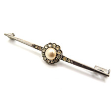 Edle Jugendstil Brosche 800er