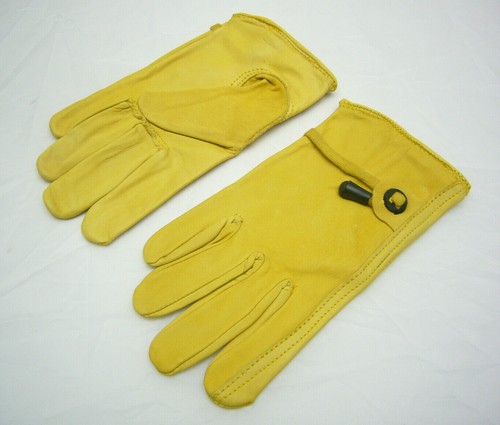 Gelbe cowboy lederhandschuhe - gelbe,