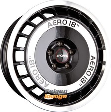 4 Alufelgen RONAL R50 AERO Schwarz Frontkopiert 8x18 ET35 5x110 18 Zoll